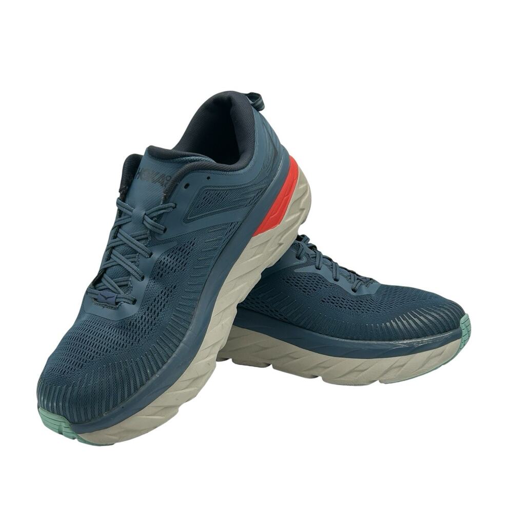 Hoka One One Bondi 7 Mens Size 12.5 Sneakers Gym Running Training Activewear - Picture 3 of 13